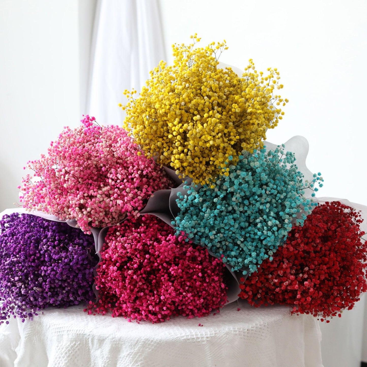 Natural Dried Gypsophila Flower Bouquets