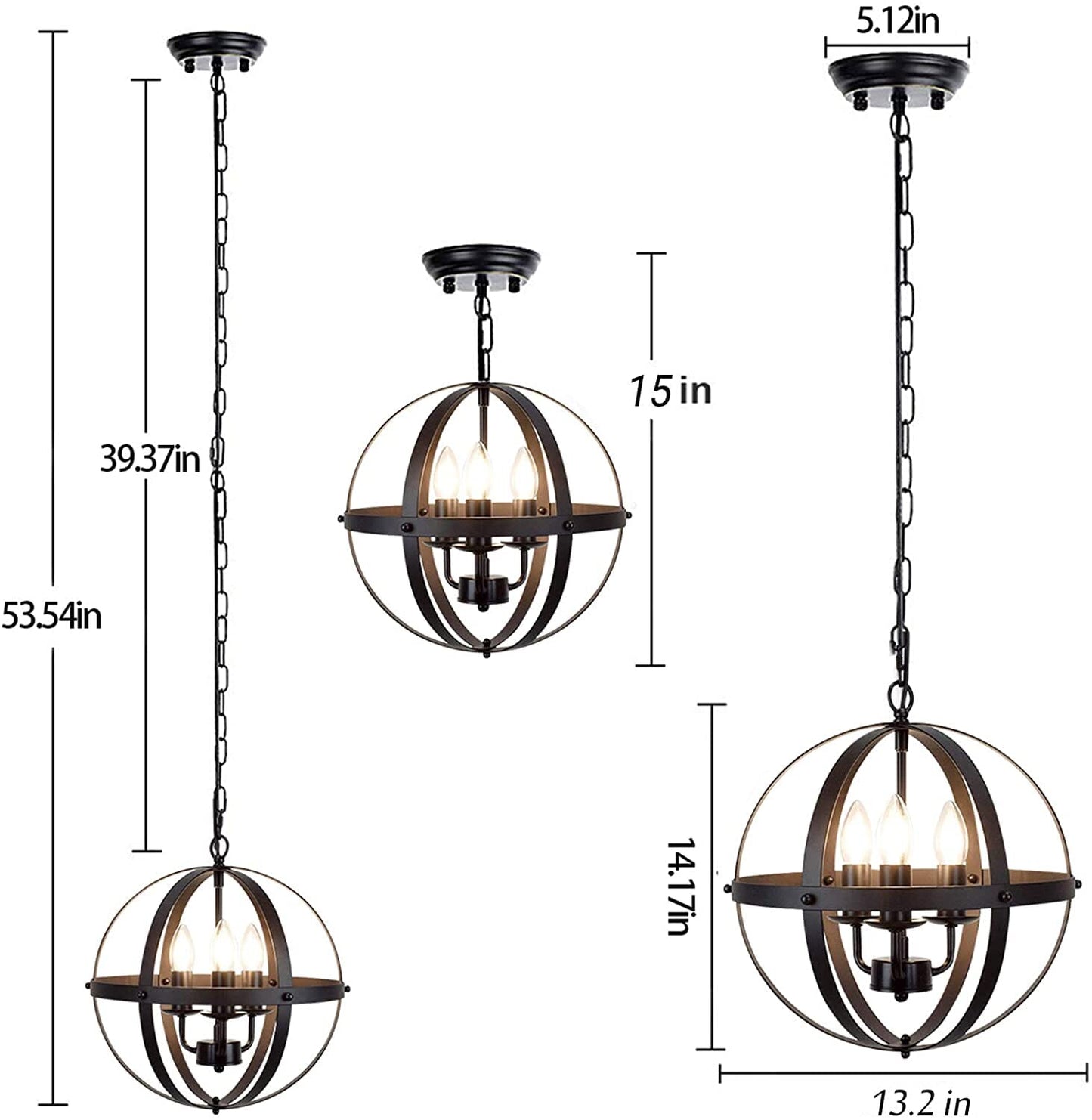 Bishop Retro Statement Chandelier