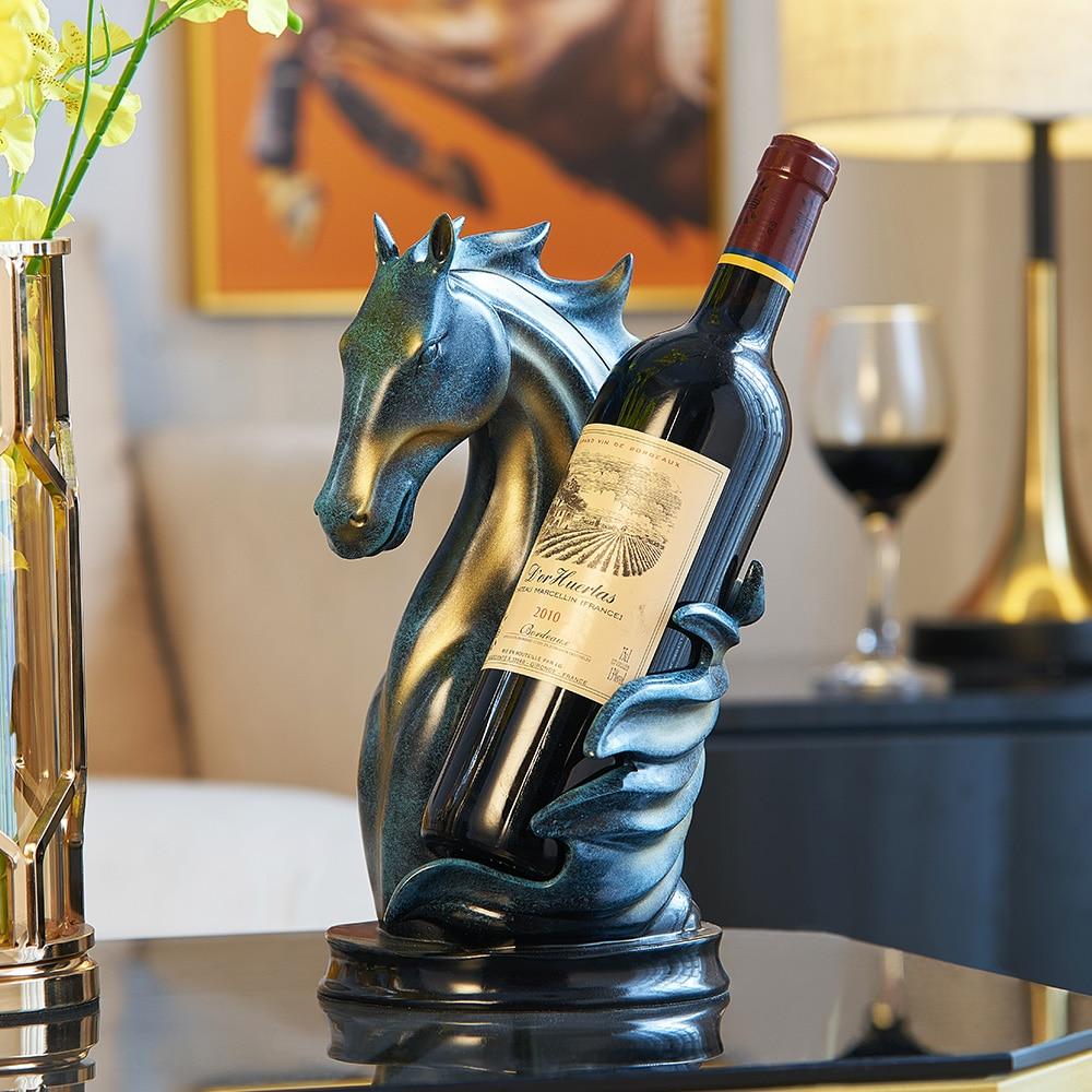 Horse-Shaped Artisan Horse Wine Holder