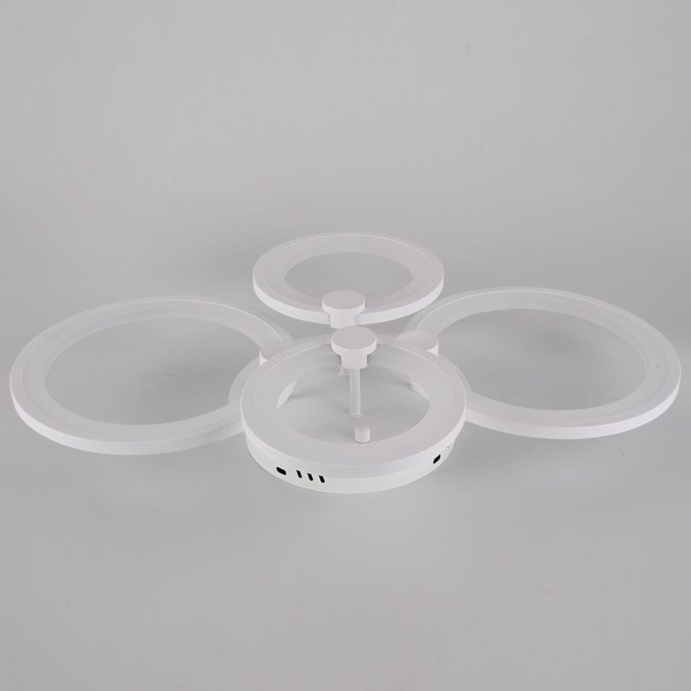 Modern Ring Acrylic Ceiling Lamp With Remote Control