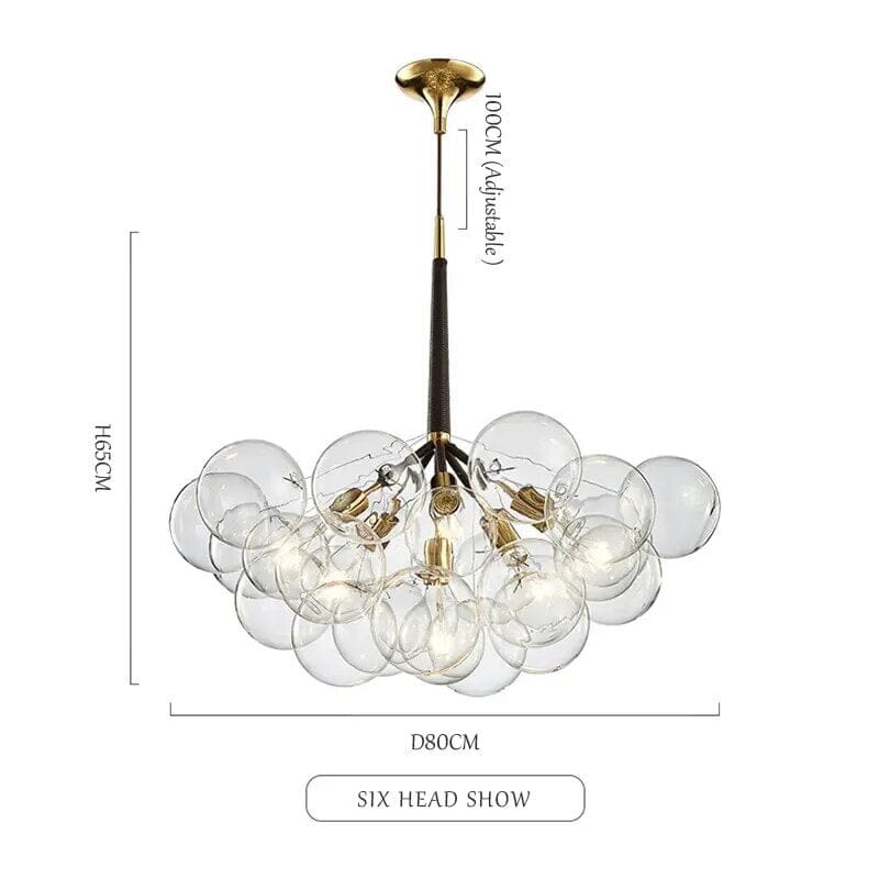 Ariya Elegant Glass Chandelier