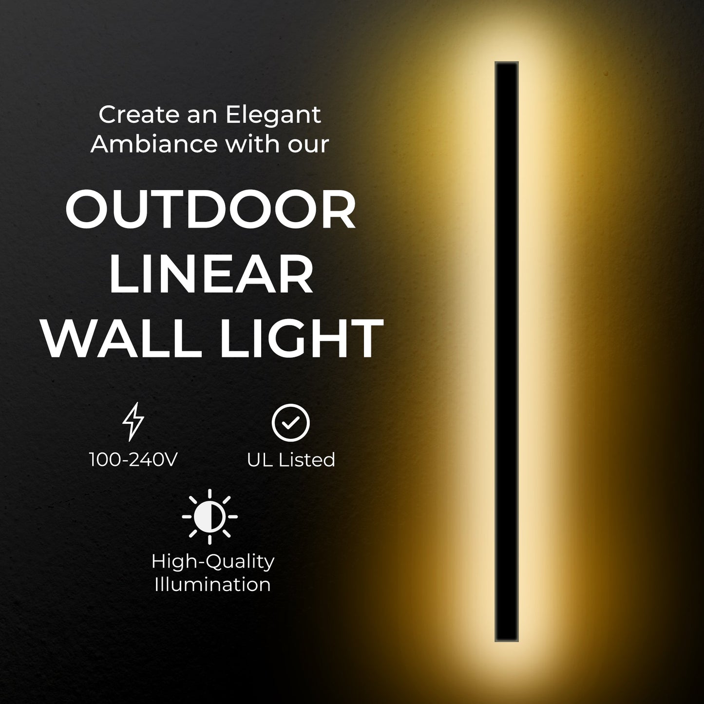 Svelte Outdoor Linear Wall Light