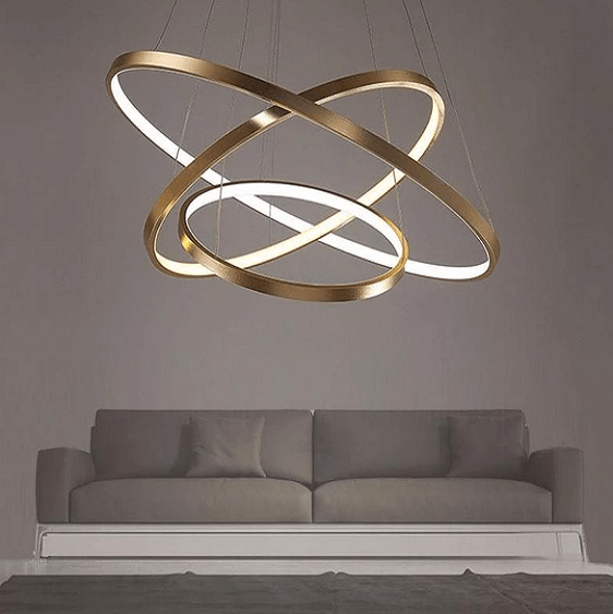 Indoor Modern Circular Ring Chandelier - Nordic Side - architecture, arcitecture, art, artichture, artist, contemporaryart, crystal chandelier, decor, decoration, design, designer, designinsp