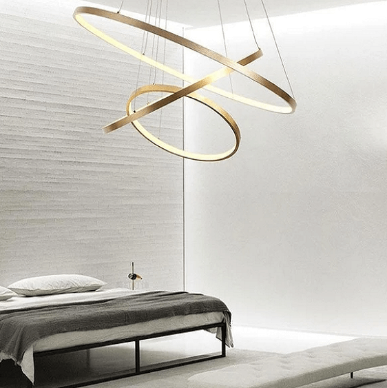 Indoor Modern Circular Ring Chandelier - Nordic Side - architecture, arcitecture, art, artichture, artist, contemporaryart, crystal chandelier, decor, decoration, design, designer, designinsp