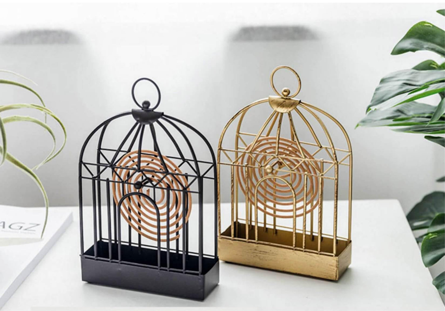 Iron Birdcage Incense Stick Holder - Nordic Side - 