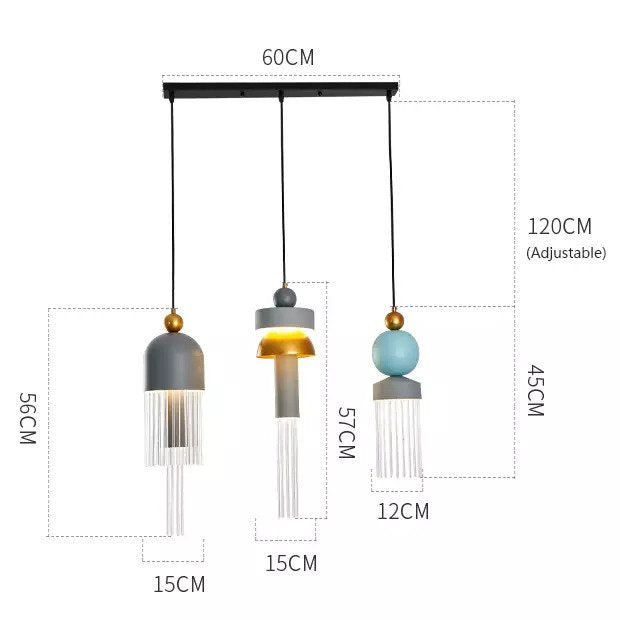 Modern Jellyfish Pendant Light Fixture