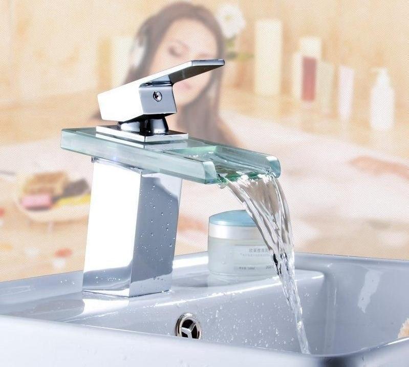 LED Temperature Color Changing Faucet - Nordic Side - 12-12, bathroom, bathroom-collection, bathroom-faucet, fab-faucets, faucet, feed-cl0-over-80-dollars, kitchen, kitchen-faucet, LED, moder