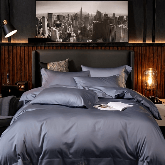 Lakibia Silky Soft Egyptian Cotton Bedding Set - Nordic Side - architecture, arcitecture, art, artist, contemporaryart, decor, decoration, design, designer, designinspiration, edison, grey, h