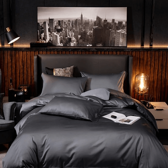 Lakibia Silky Soft Egyptian Cotton Bedding Set - Nordic Side - architecture, arcitecture, art, artist, contemporaryart, decor, decoration, design, designer, designinspiration, edison, grey, h