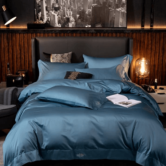 Lakibia Silky Soft Egyptian Cotton Bedding Set - Nordic Side - architecture, arcitecture, art, artist, contemporaryart, decor, decoration, design, designer, designinspiration, edison, grey, h