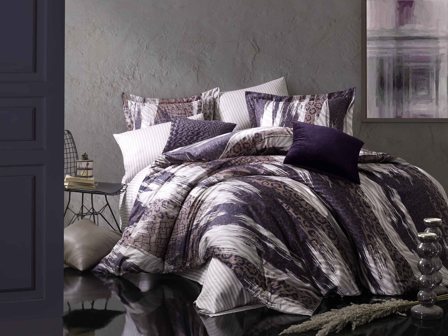 Leo Classic Turkish Linen Duvet Set | Bedding | NordicAbode.com