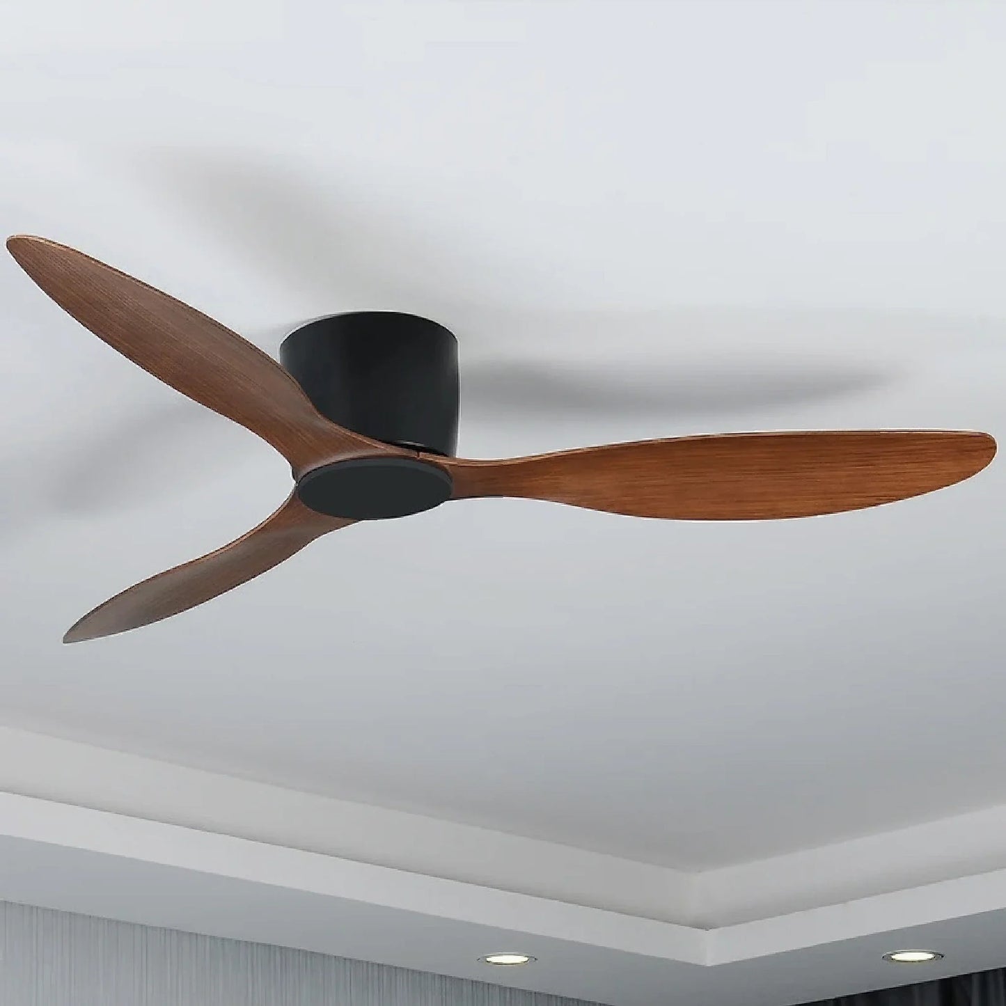 Aspe | Modern Led Wooden Ceiling Fan with Remote Control