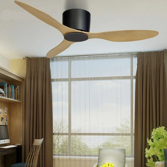 Aspe | Modern Led Wooden Ceiling Fan with Remote Control