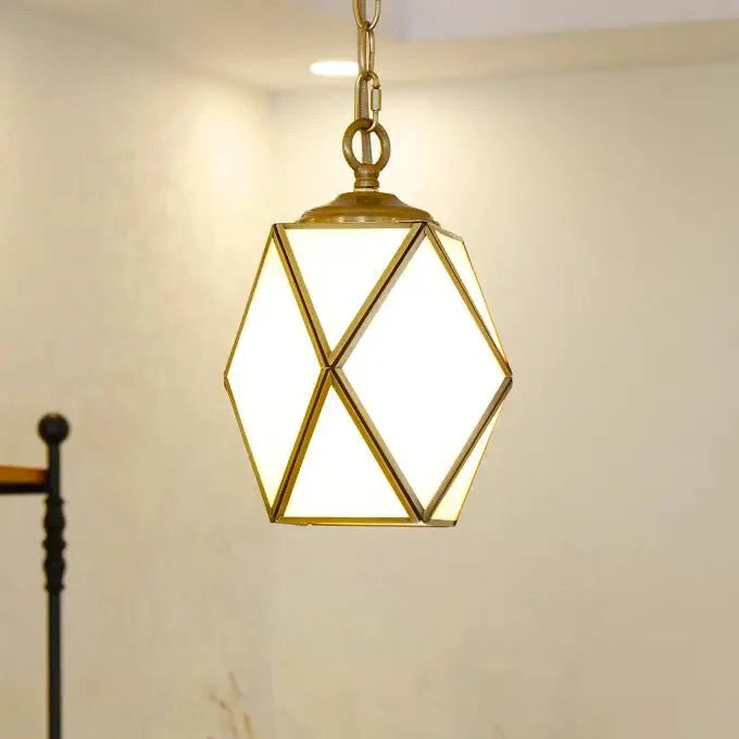 Auvare | Gold Art Deco Diamond Pendant Lamp