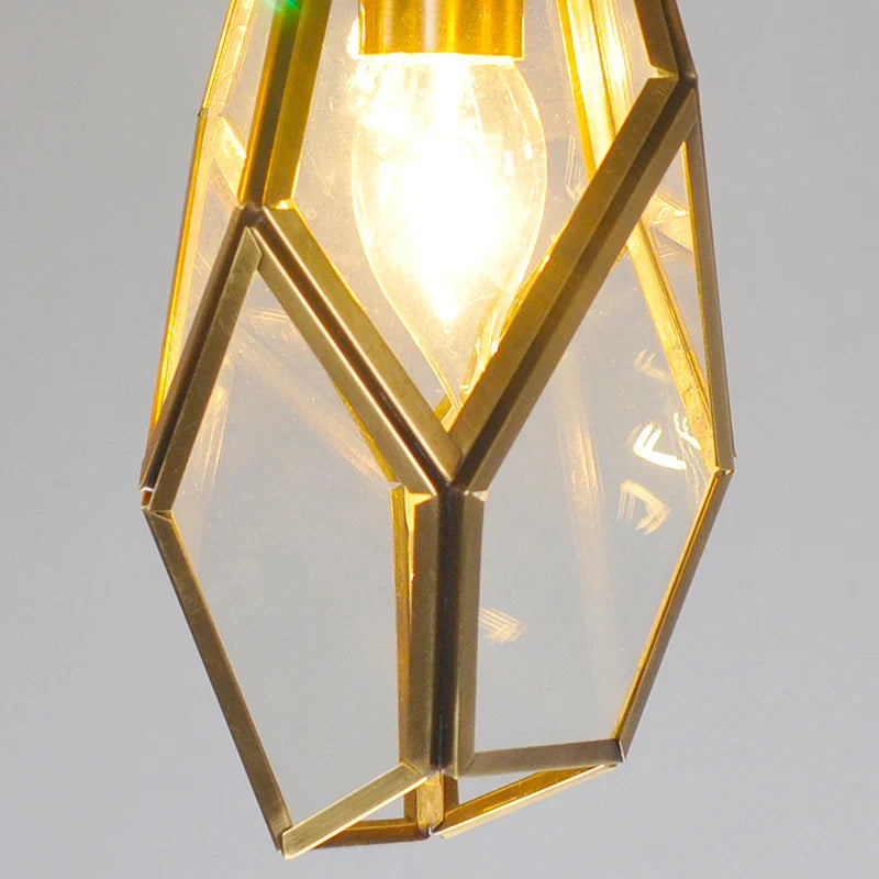 Auvare | Gold Art Deco Diamond Pendant Lamp