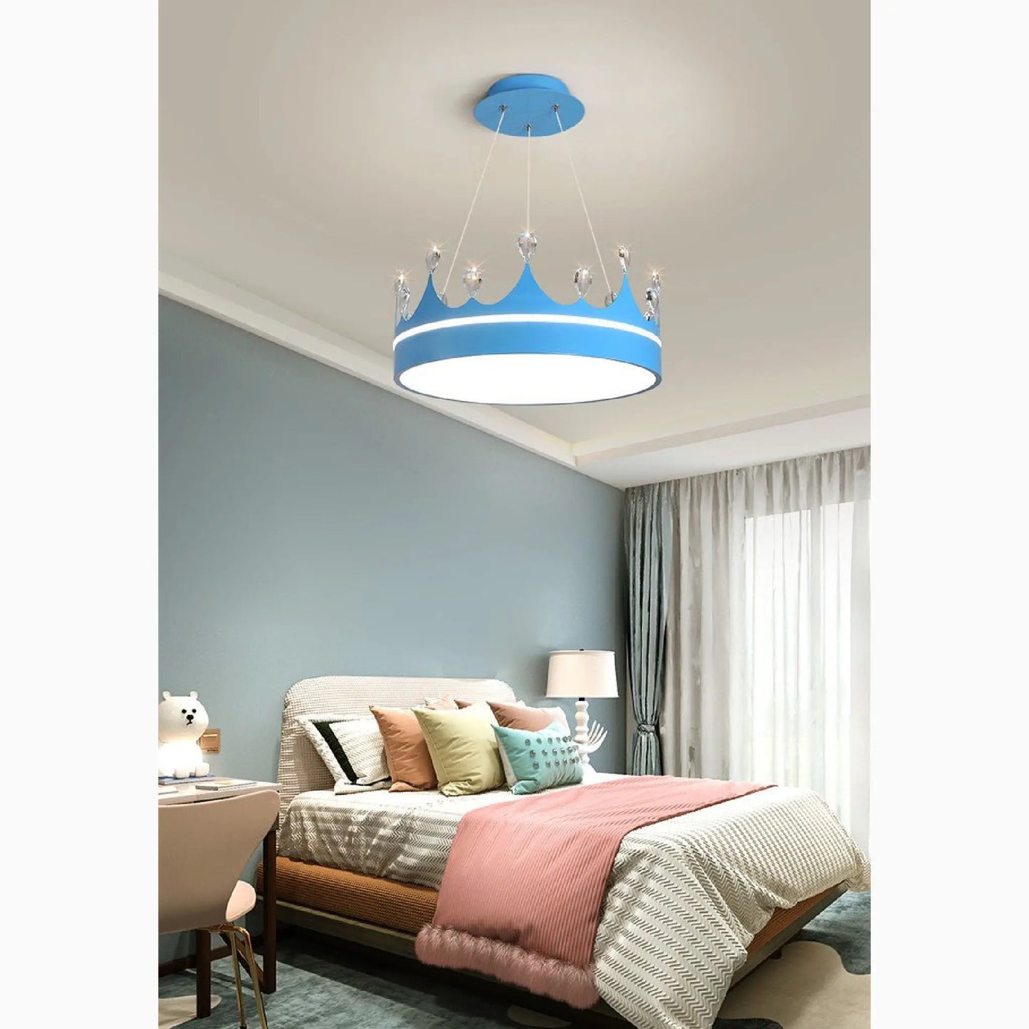 Baiano | Modern Drum LED Pendant Lights for Kids Room