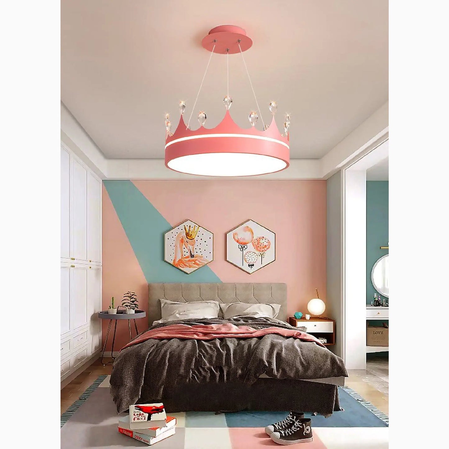 Baiano | Modern Drum LED Pendant Lights for Kids Room