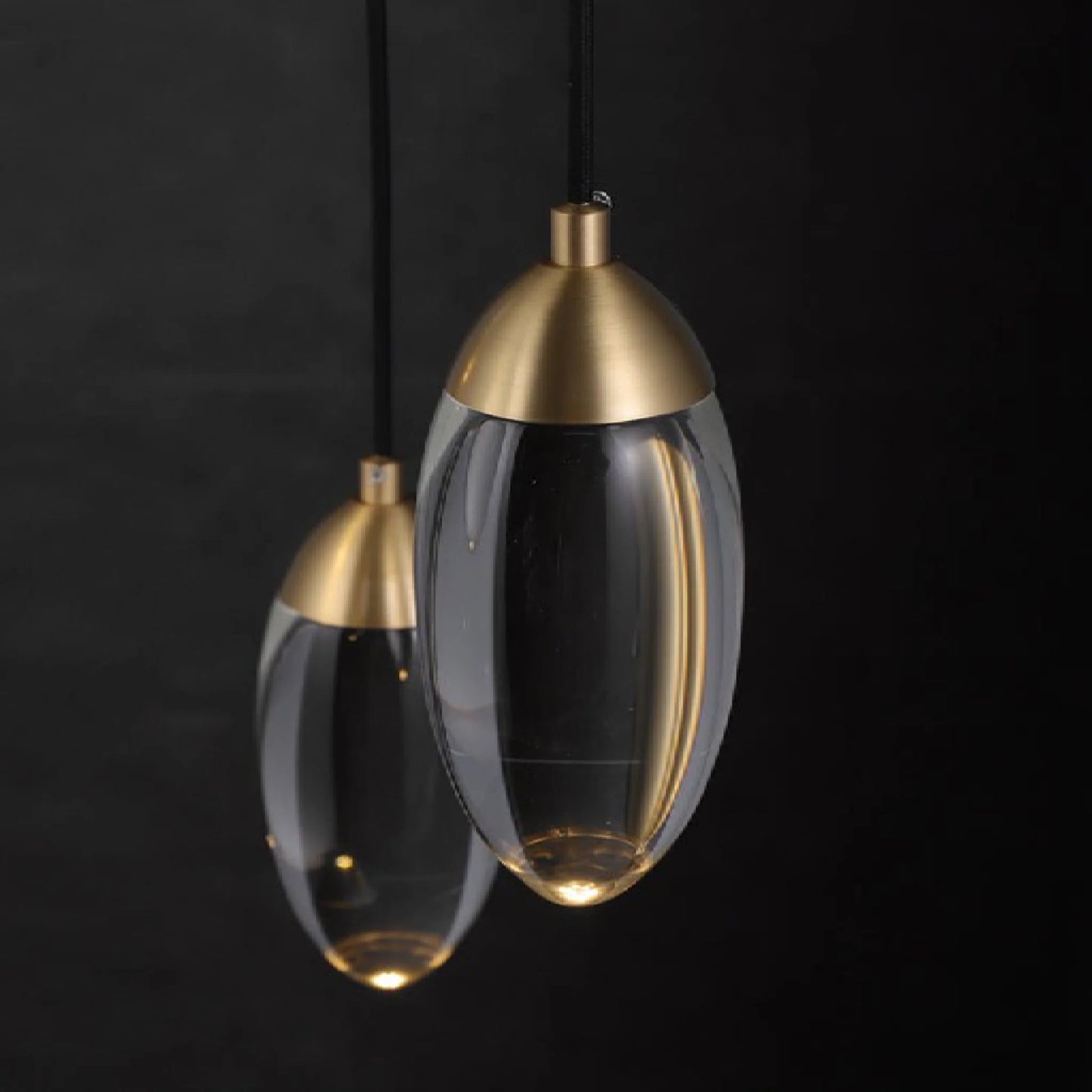 Bagnolo di Po | Copper Crystal Pendant Light in the Shape of Balls