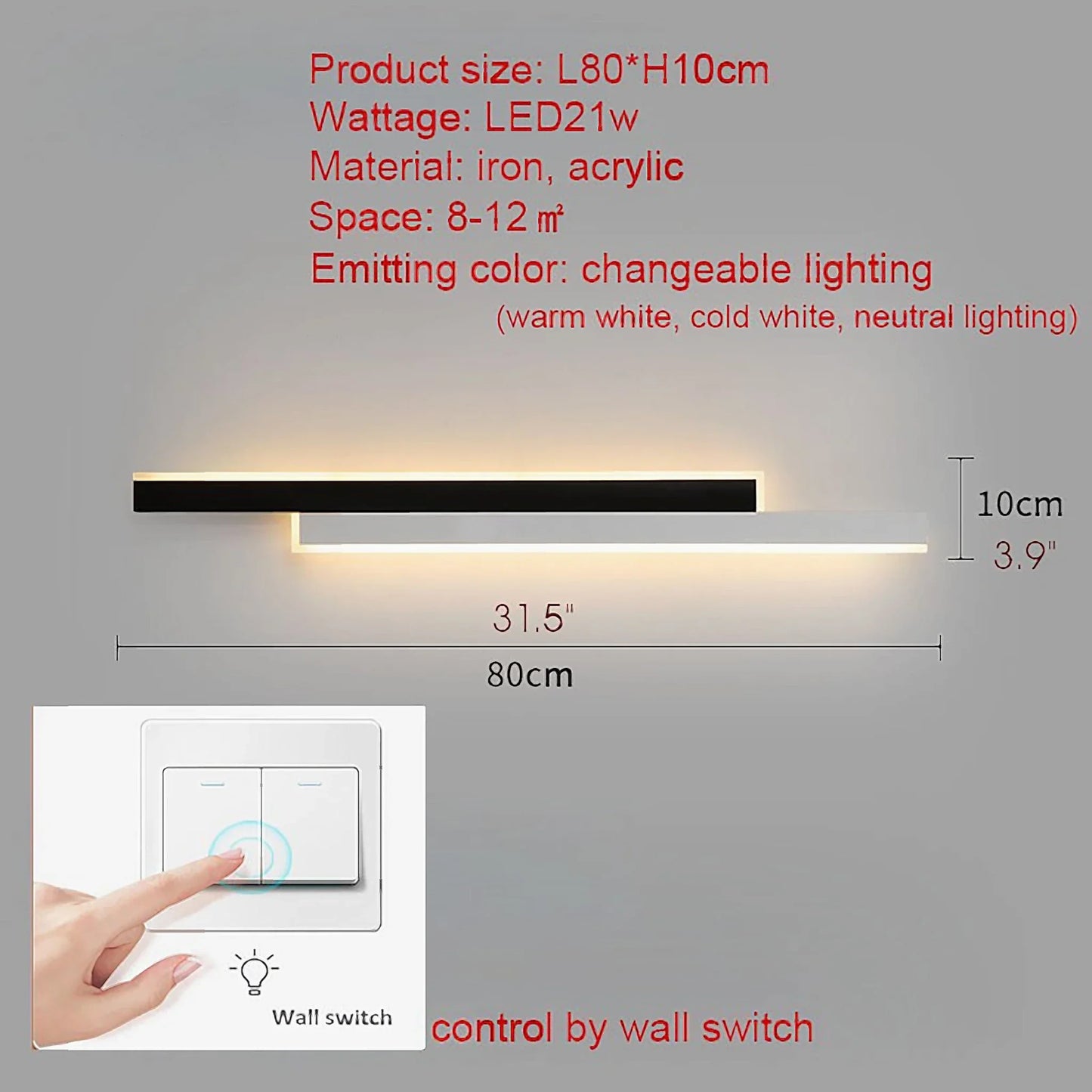 Málaga | Modern LED Long Hanging Light