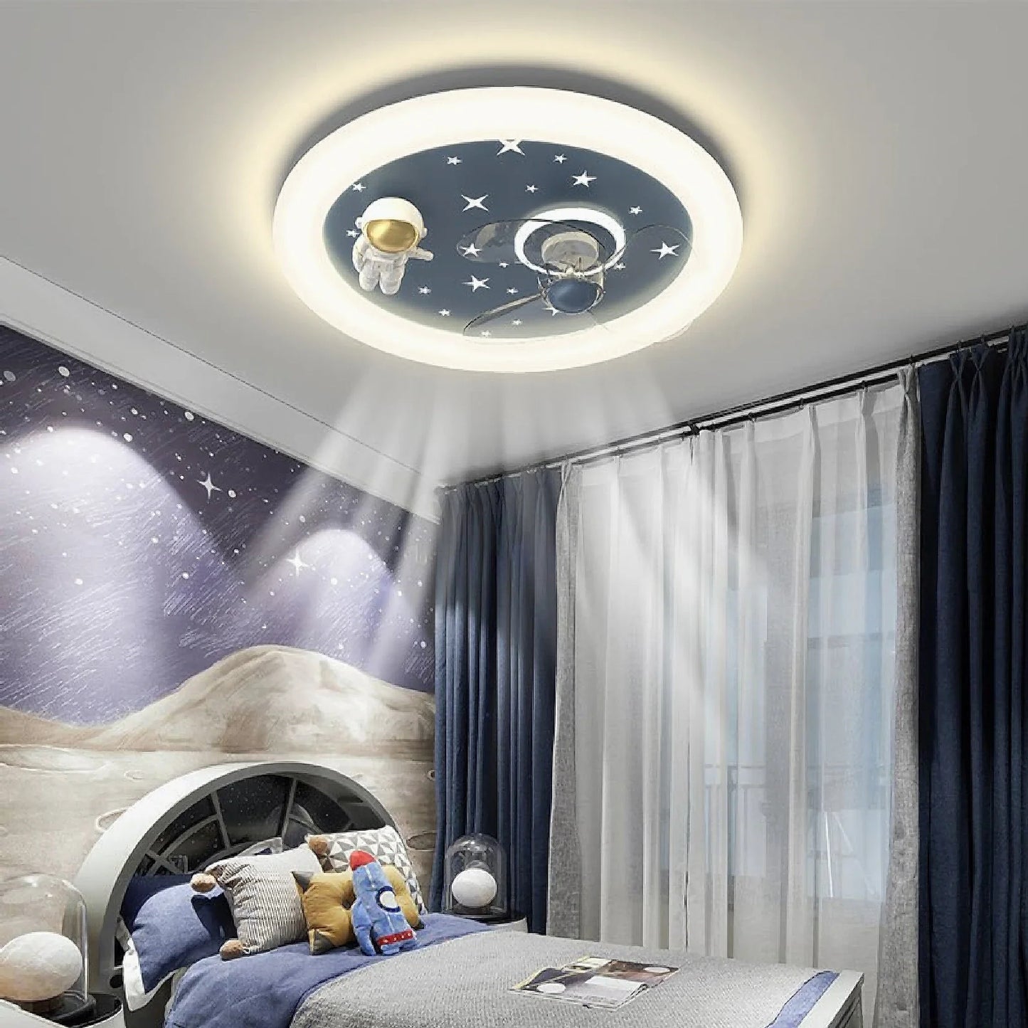 Marche-en-Famenne | Space Led Ceiling Lamp for kids room