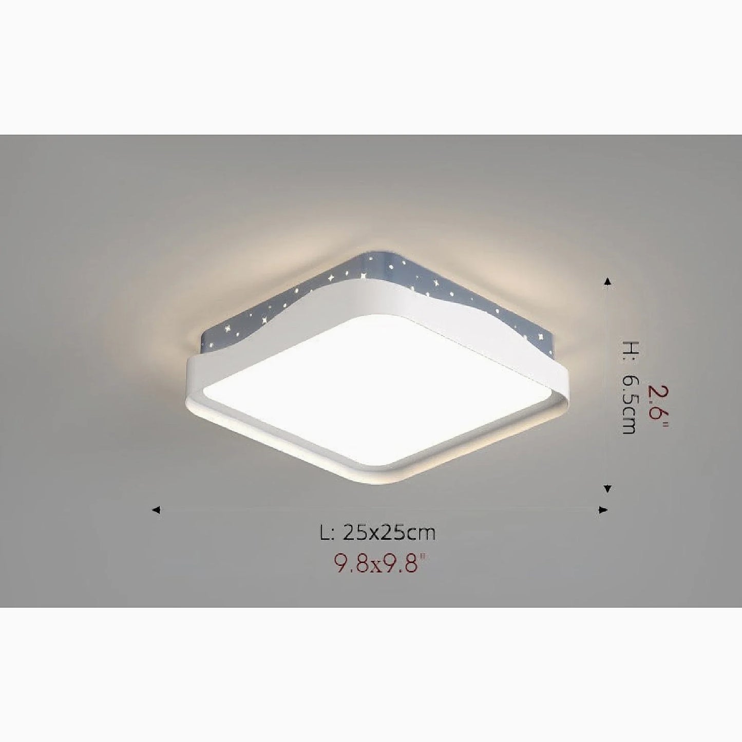 Meilen | Modern Square LED Ceiling Lamp