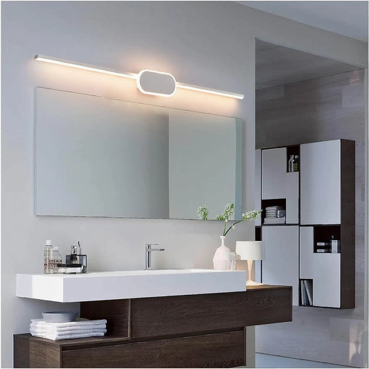 Melilla | Modern Black/White LED Mirror Wall Lamp