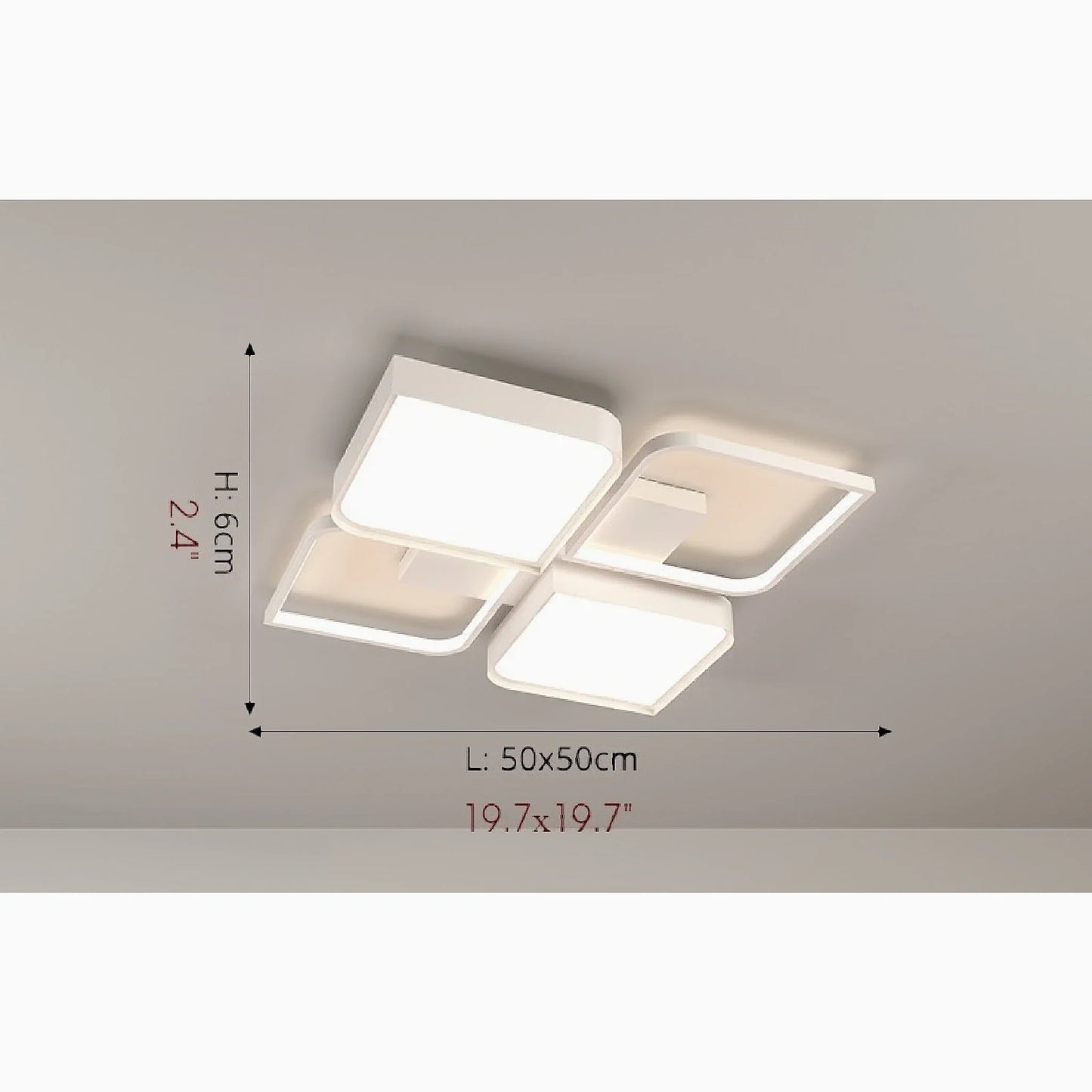 Mons | Modern Square LED Ceiling Light