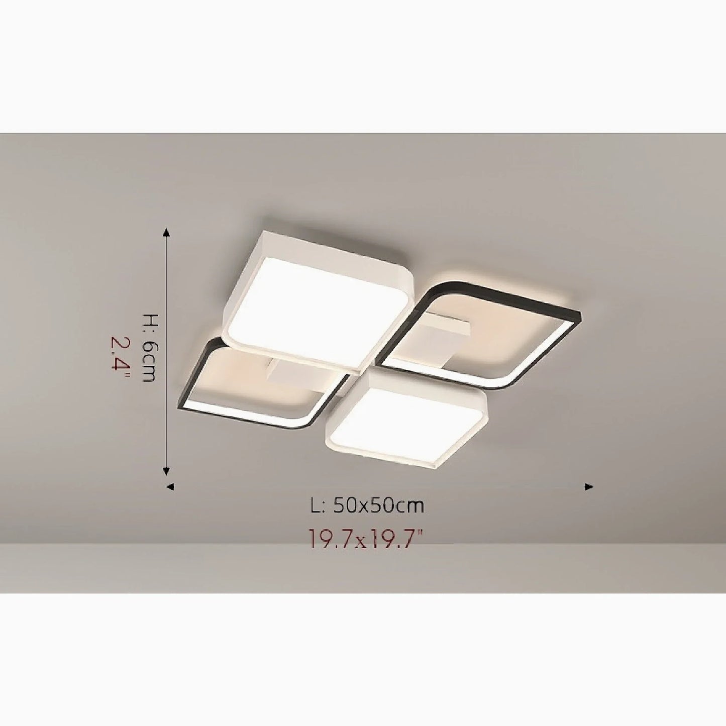 Mons | Modern Square LED Ceiling Light