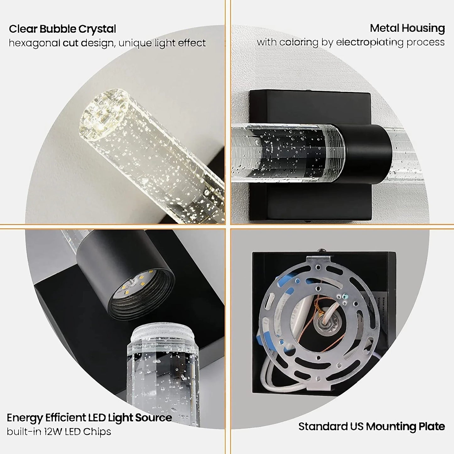 Móstoles | Creative Bubble Crystal Wall Lamp