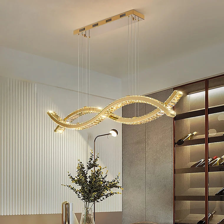 Tende | LED Chandelier in Wave Design