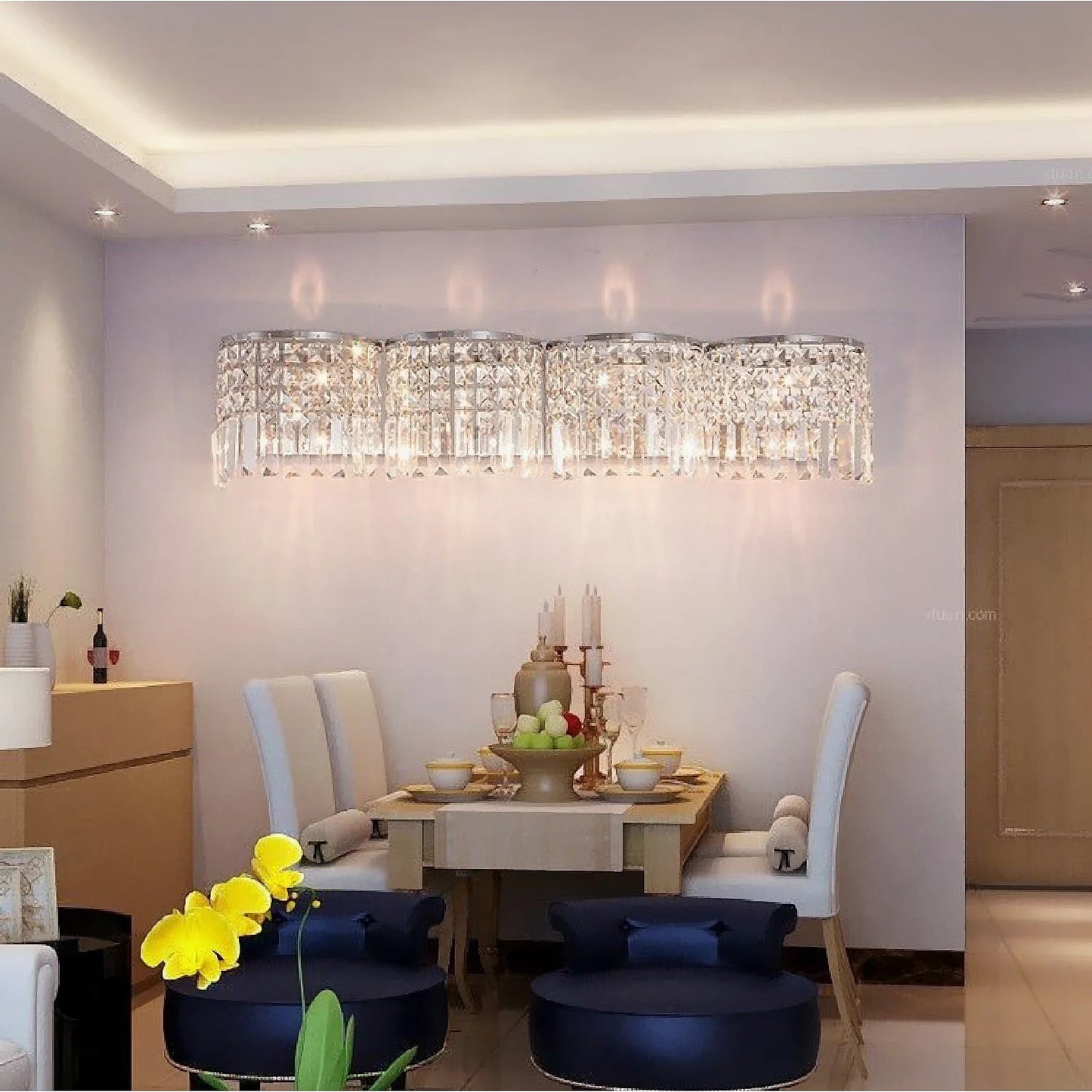 Torrent | Luxury Crystal Wall Sconce for Living Room