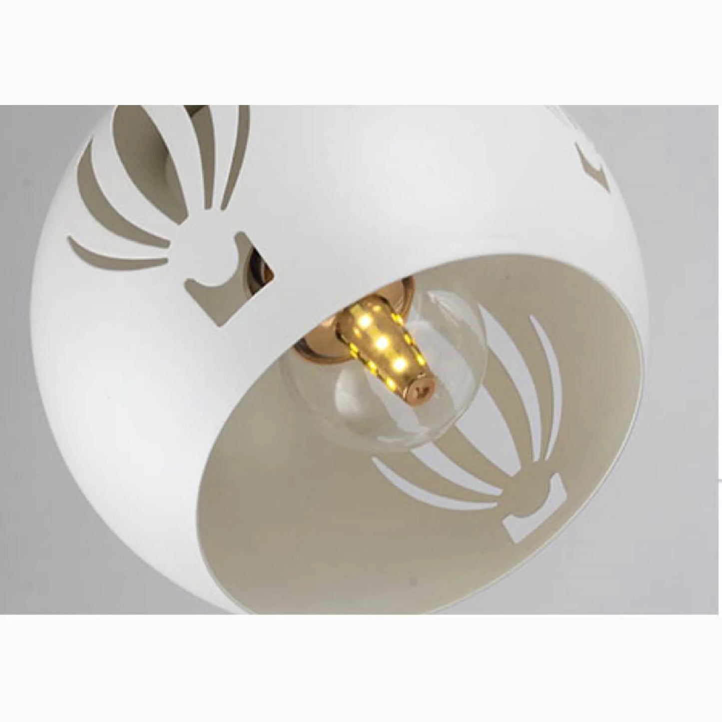 Touët-sur-Var | White Small Hanging Lamp for Dining Room