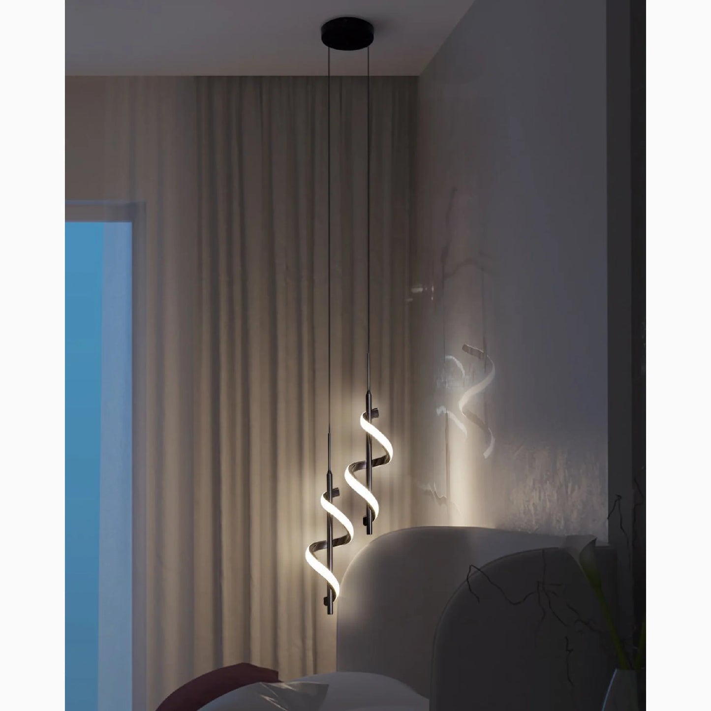 Tovo San Giacomo | Ribbon Design Chandelier for Bedroom