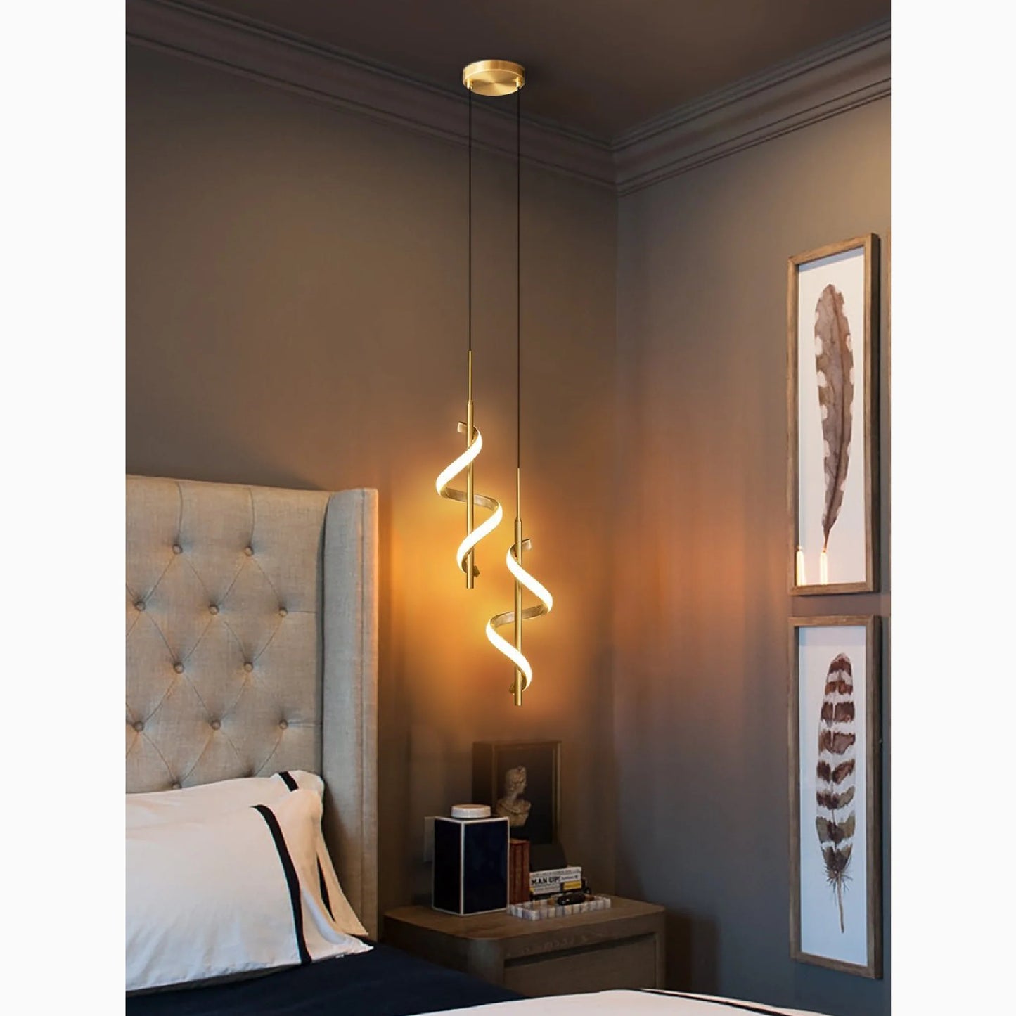 Tovo San Giacomo | Ribbon Design Chandelier for Bedroom