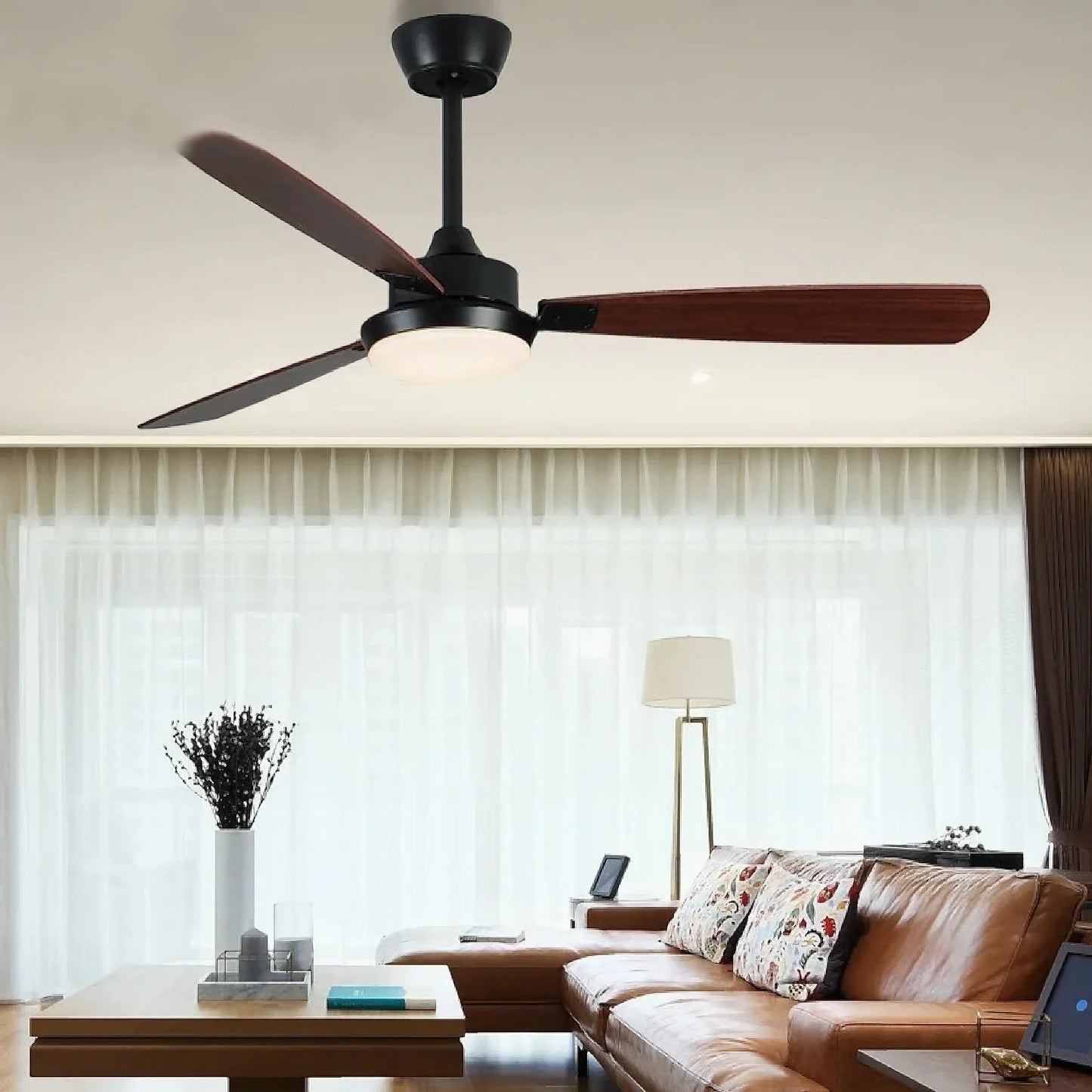 Ubeda | Modern LED Ceiling Fan with Lamp