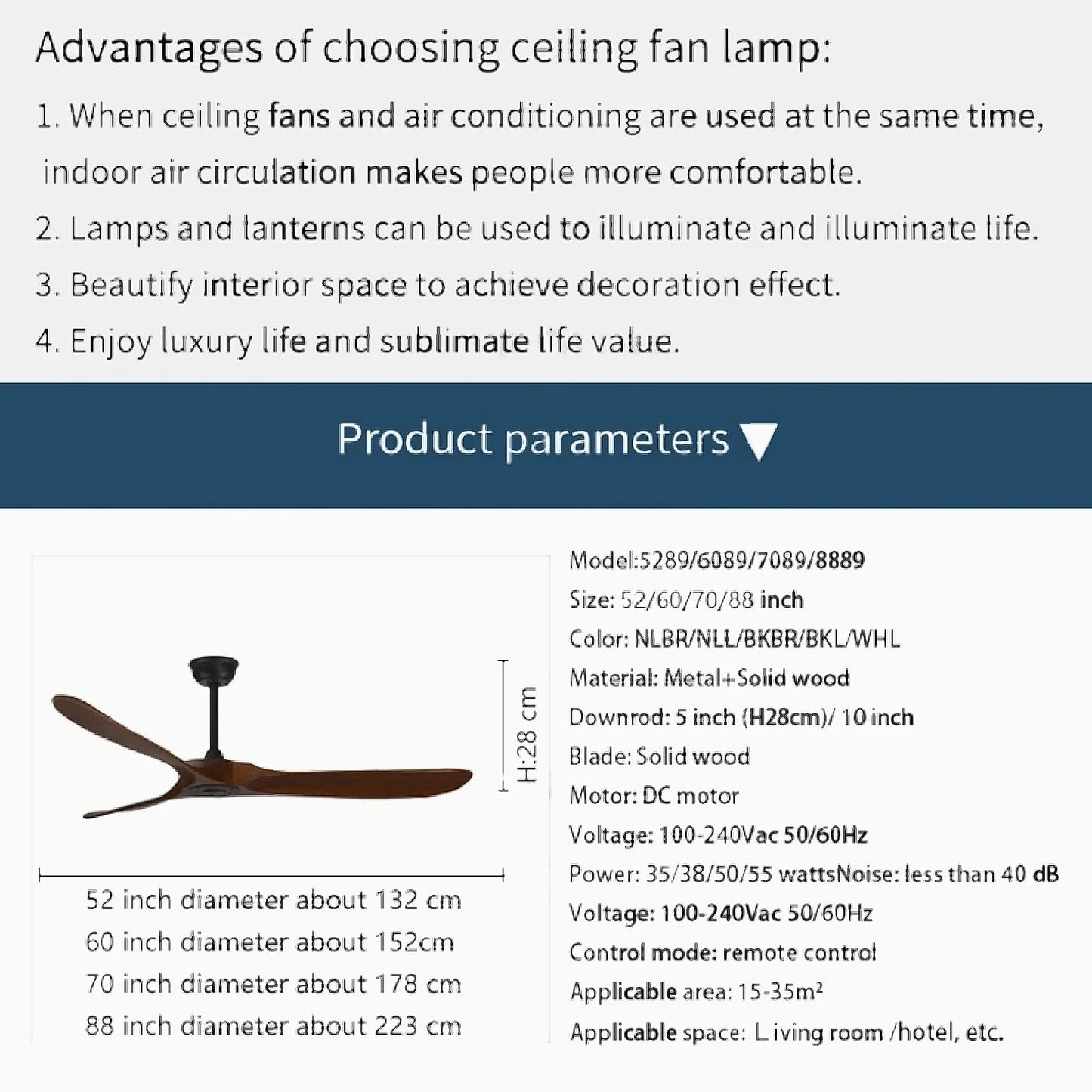 Valdemoro | Modern Ceiling Fan with Remote Control