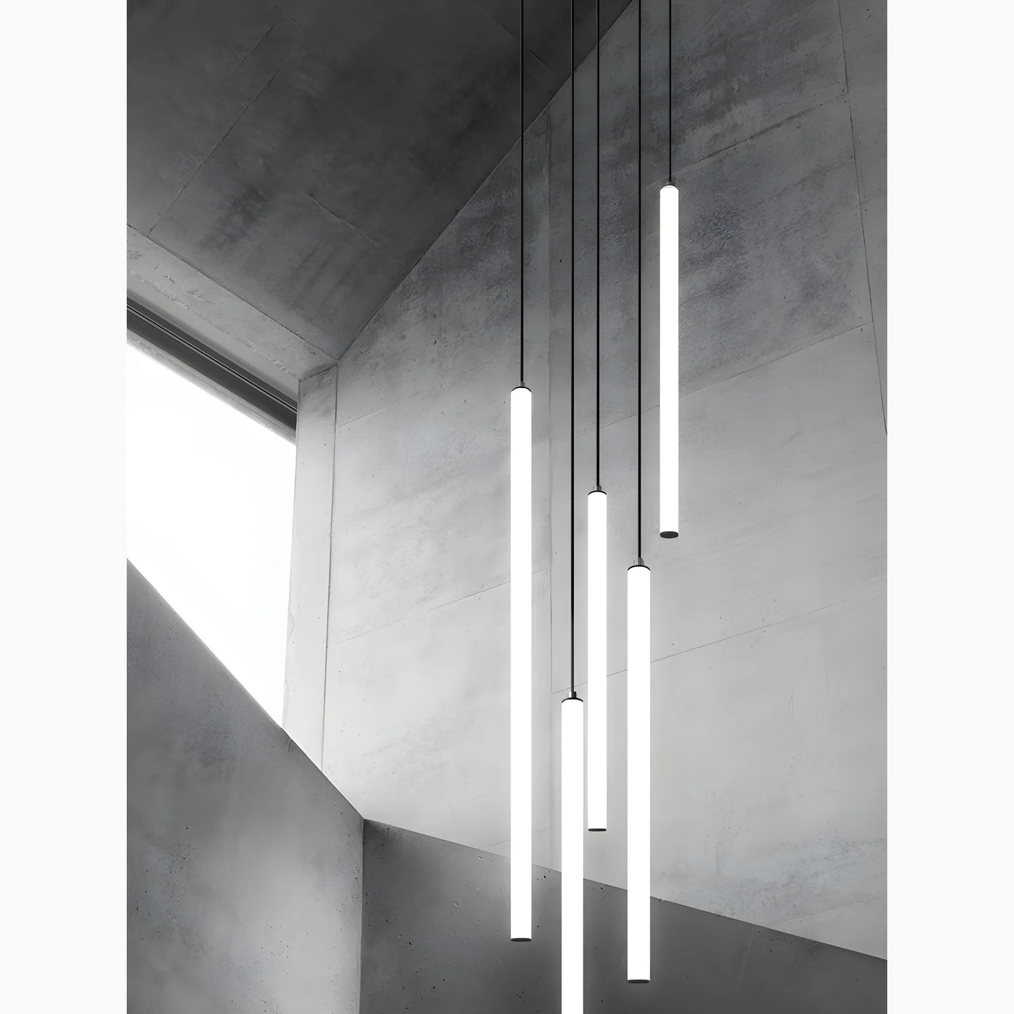 Valderoure | Vertical Spiral Staircase Pendant Lighting