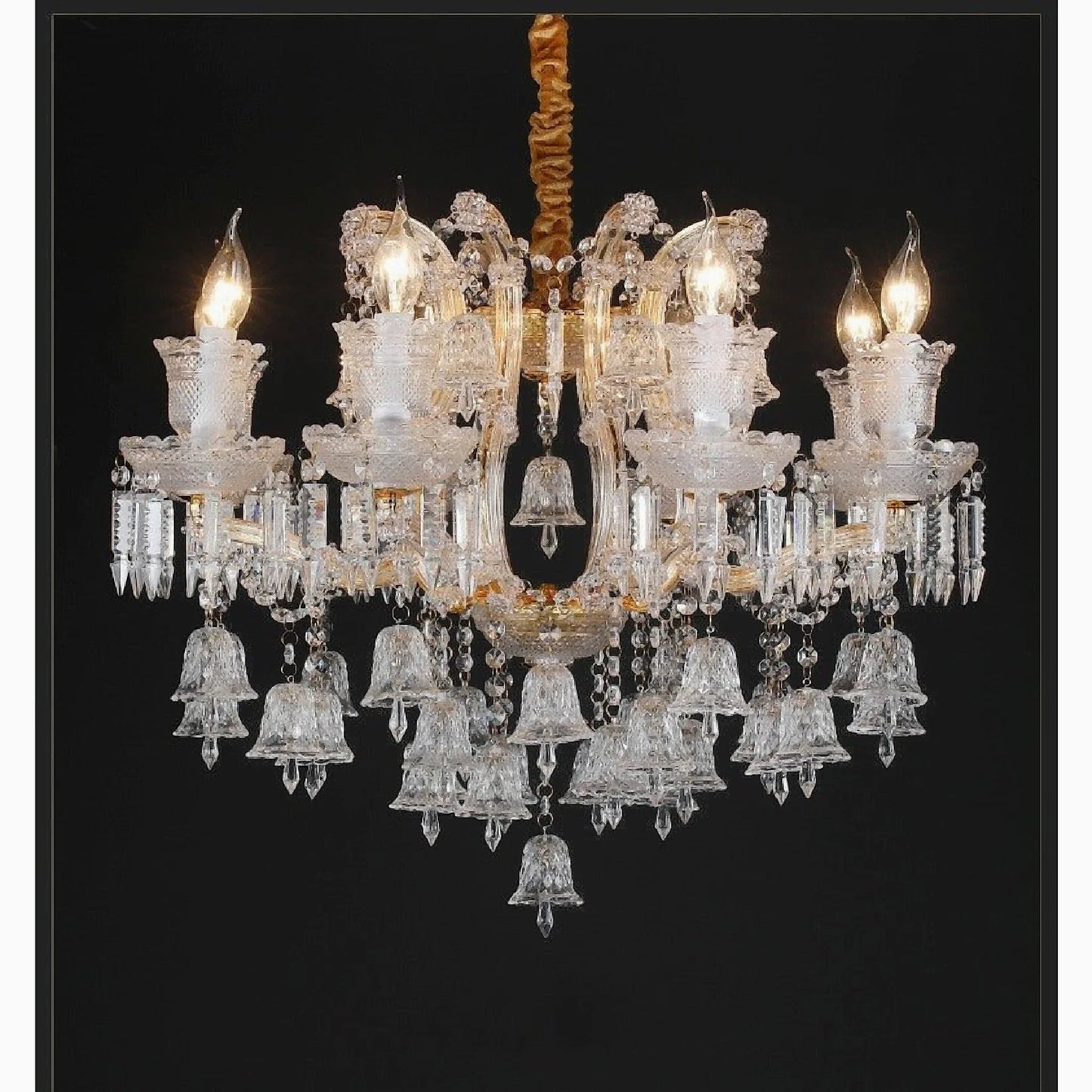 Villars-sur-Glâne | European-style Wind Chime Luxury Crystal Candle Chandelier