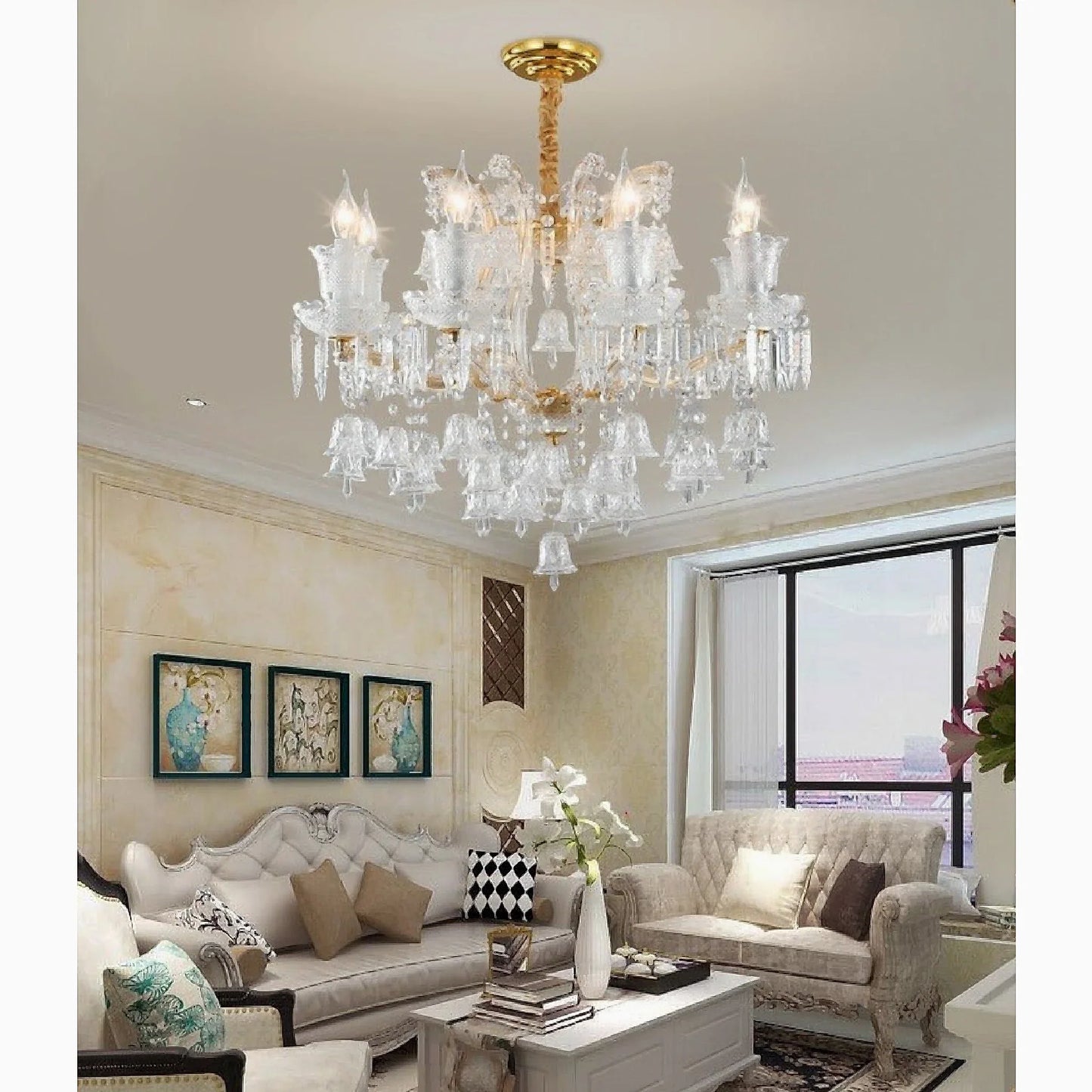 Villars-sur-Glâne | European-style Wind Chime Luxury Crystal Candle Chandelier