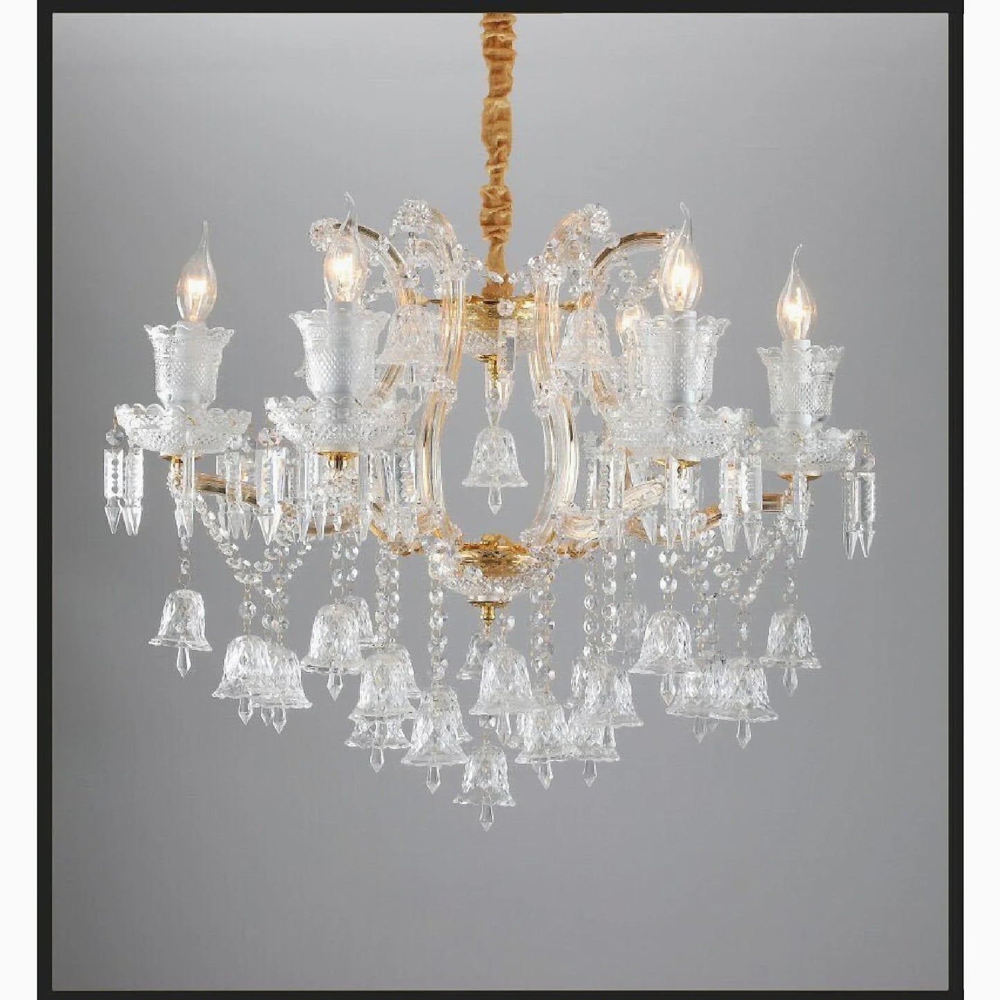 Villars-sur-Glâne | European-style Wind Chime Luxury Crystal Candle Chandelier