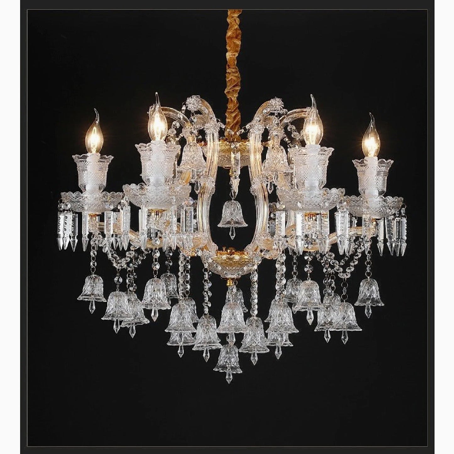 Villars-sur-Glâne | European-style Wind Chime Luxury Crystal Candle Chandelier