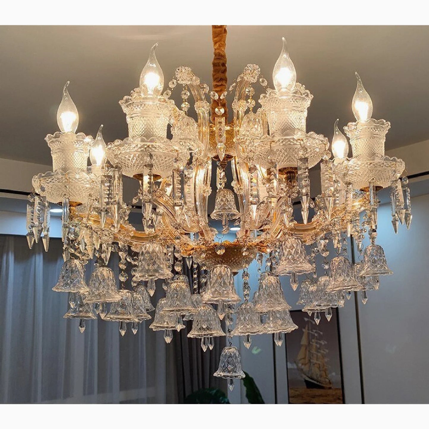 Villars-sur-Glâne | European-style Wind Chime Luxury Crystal Candle Chandelier