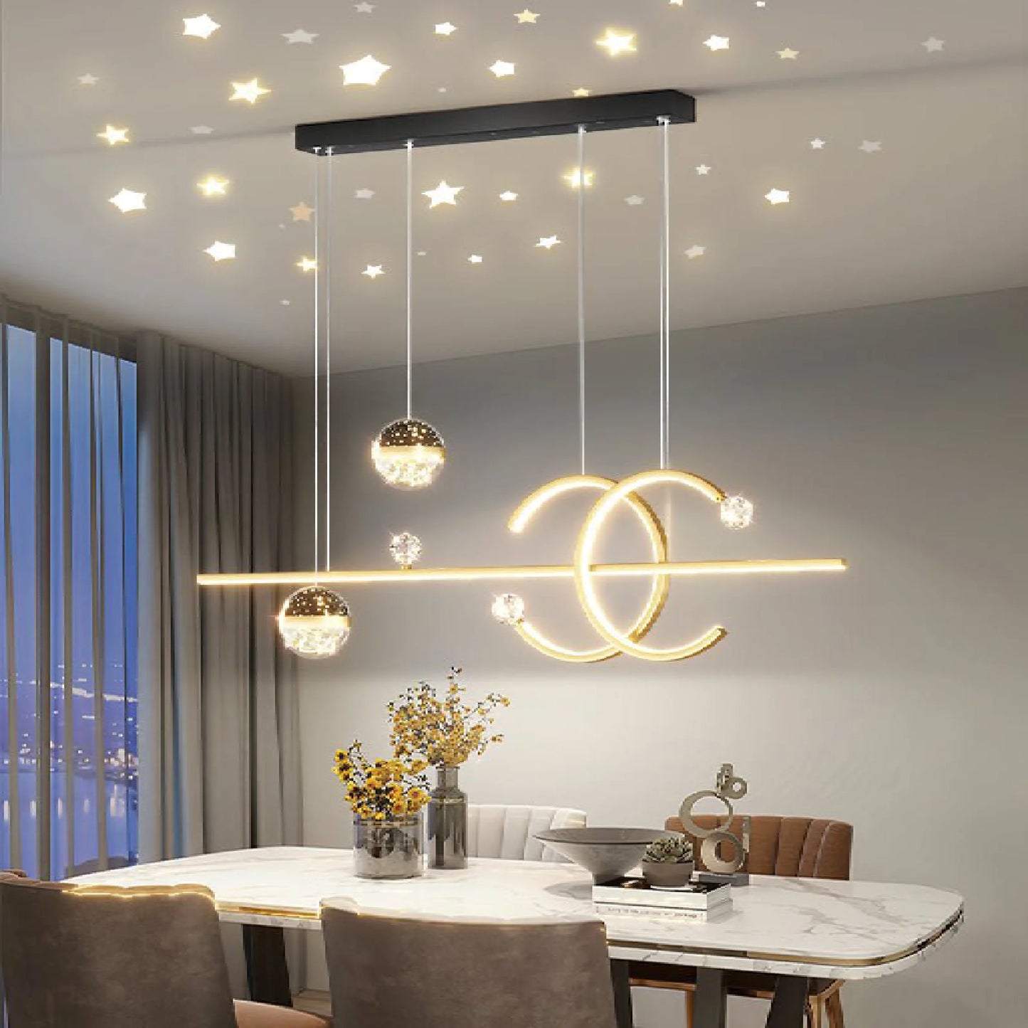 Wallisellen | Creative LED Pendant Light in a Nordic style for Dining Room, Kitchen, Bedroom