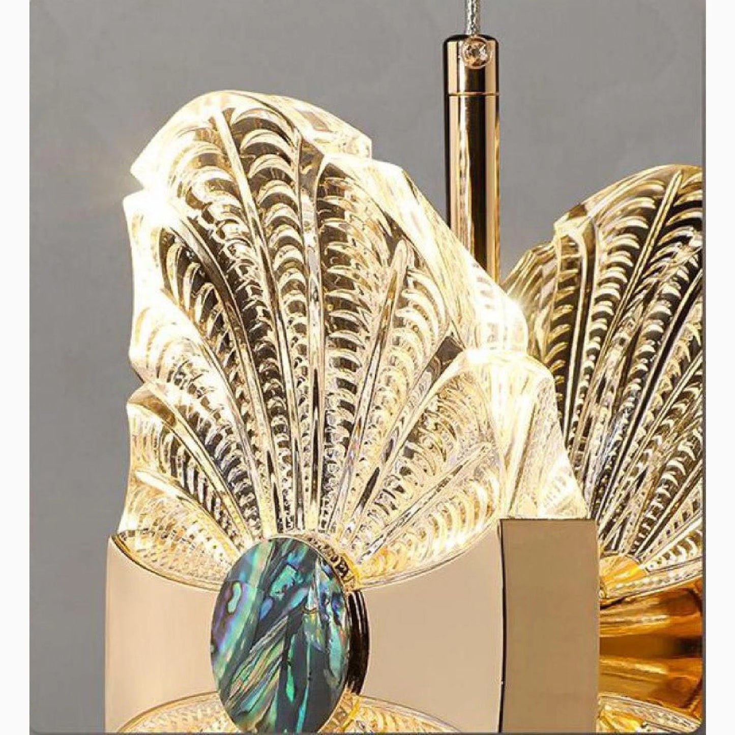 Zedelgem | Luxury Chandelier in the Shape of Lotus Leaf for Dining Room