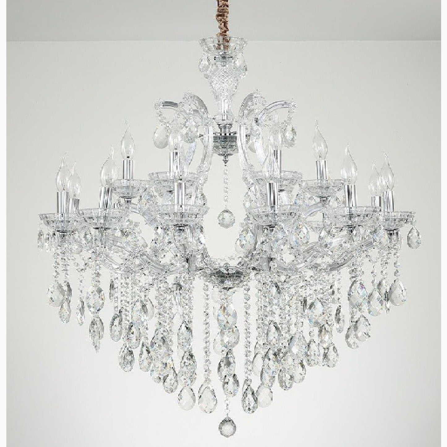 Zenevredo | European-Style Retro Crystal Candle Shape Chandelier