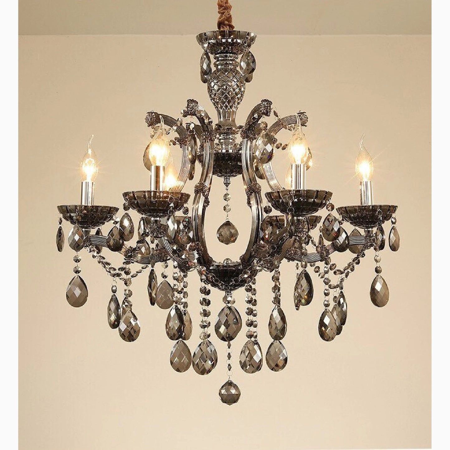 Zenevredo | European-Style Retro Crystal Candle Shape Chandelier