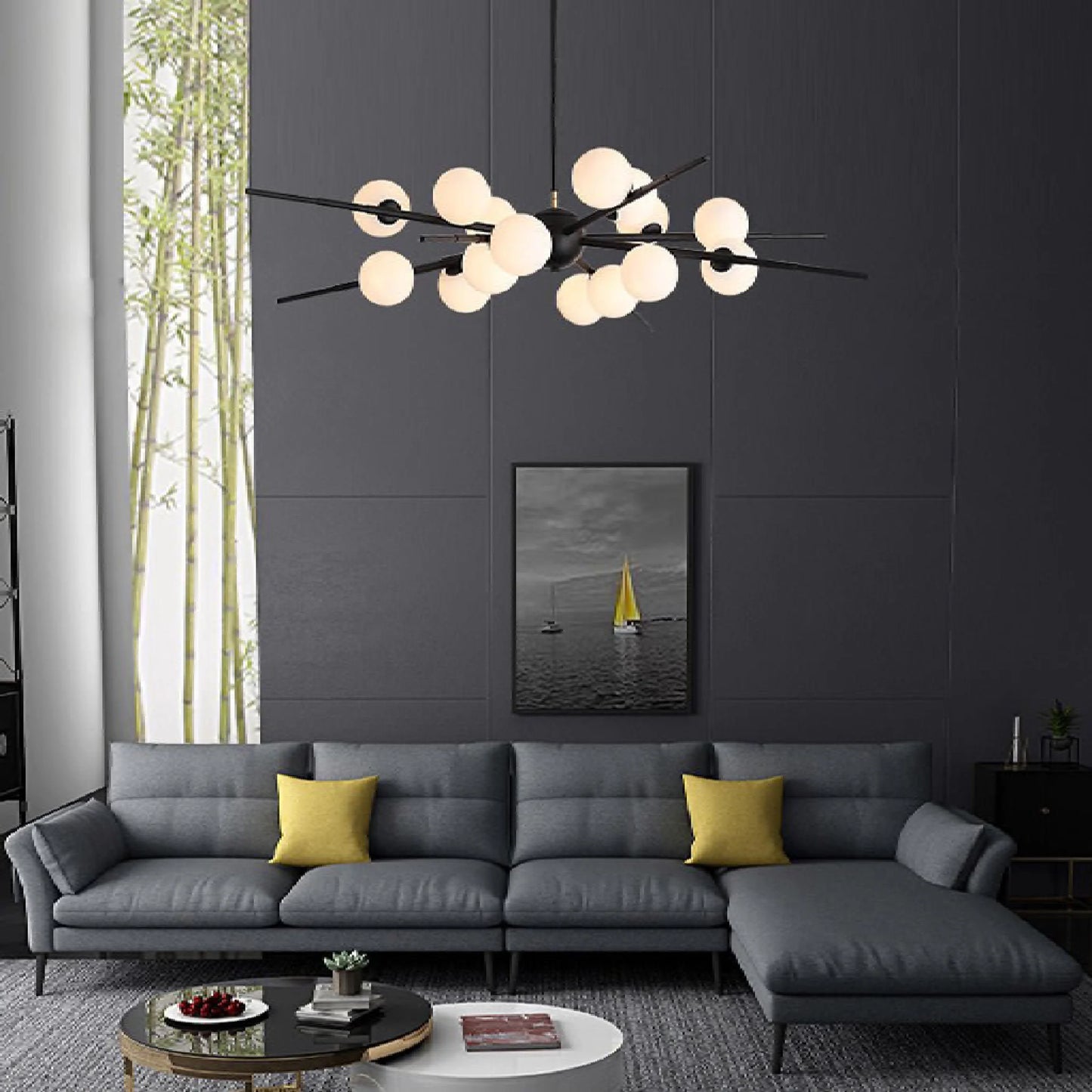 Ziano Piacentino | Creative Glass Ball Modern Pendant LED Chandelier