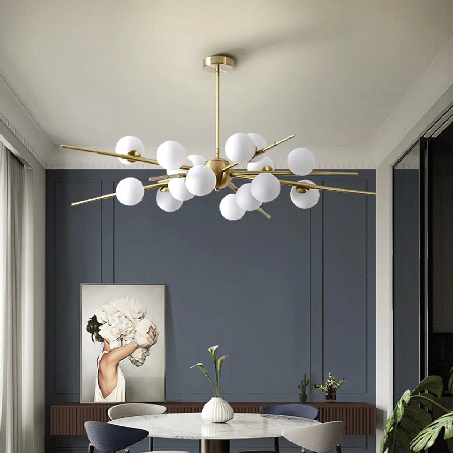 Ziano Piacentino | Creative Glass Ball Modern Pendant LED Chandelier