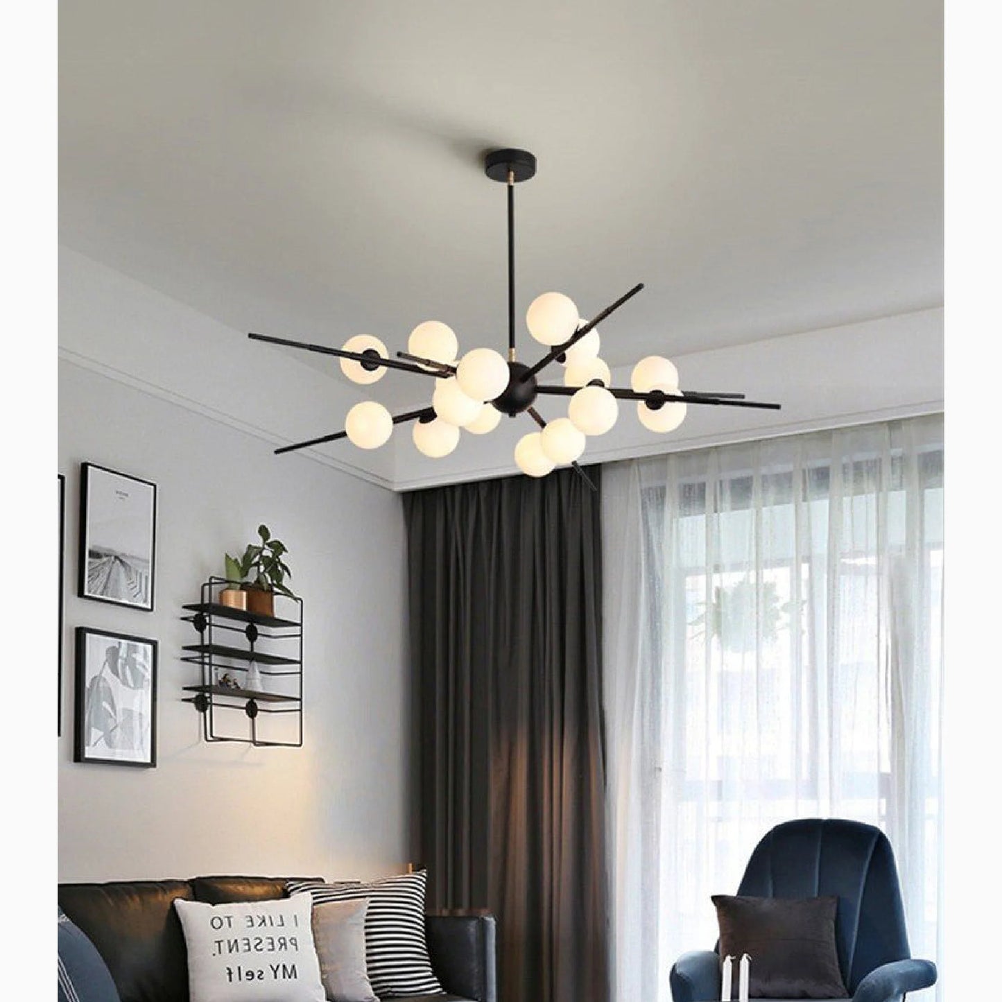 Ziano Piacentino | Creative Glass Ball Modern Pendant LED Chandelier