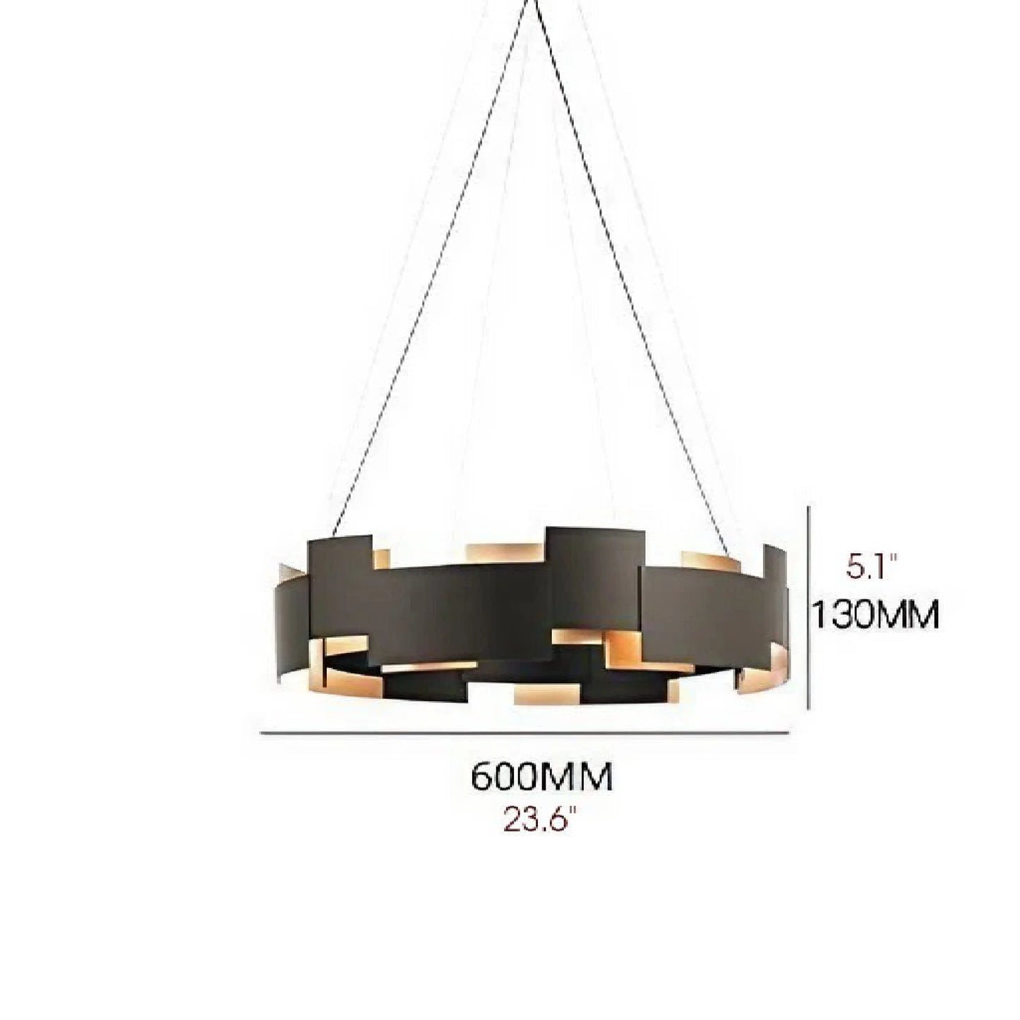 Zottegem | Modern Drum Black Luminaire Art LED Lights for Bedroom, Dining Room